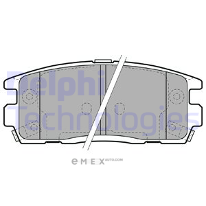 OEM BRAKE PAD AXLE SET LP1988