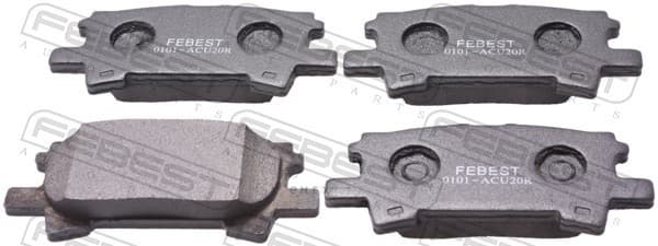 OEM PAD KIT, DISC BRAKE, REAR 0101ACU20R