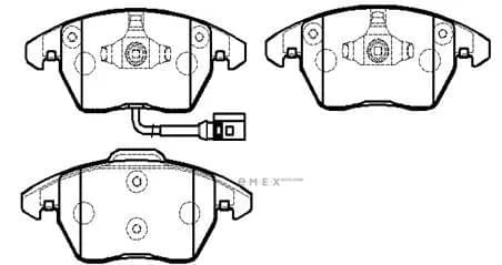 OEM PAD KIT, DISC BRAKE HP9599