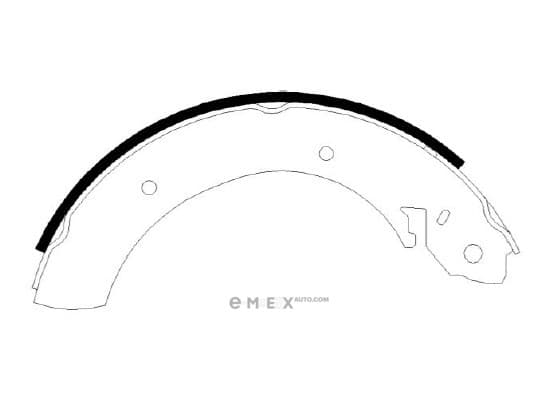 OEM SHOE KIT, DRUM BRAKE HS0012