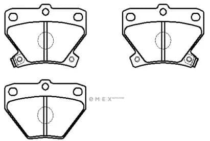 OEM PAD KIT, DISC BRAKE HP5153