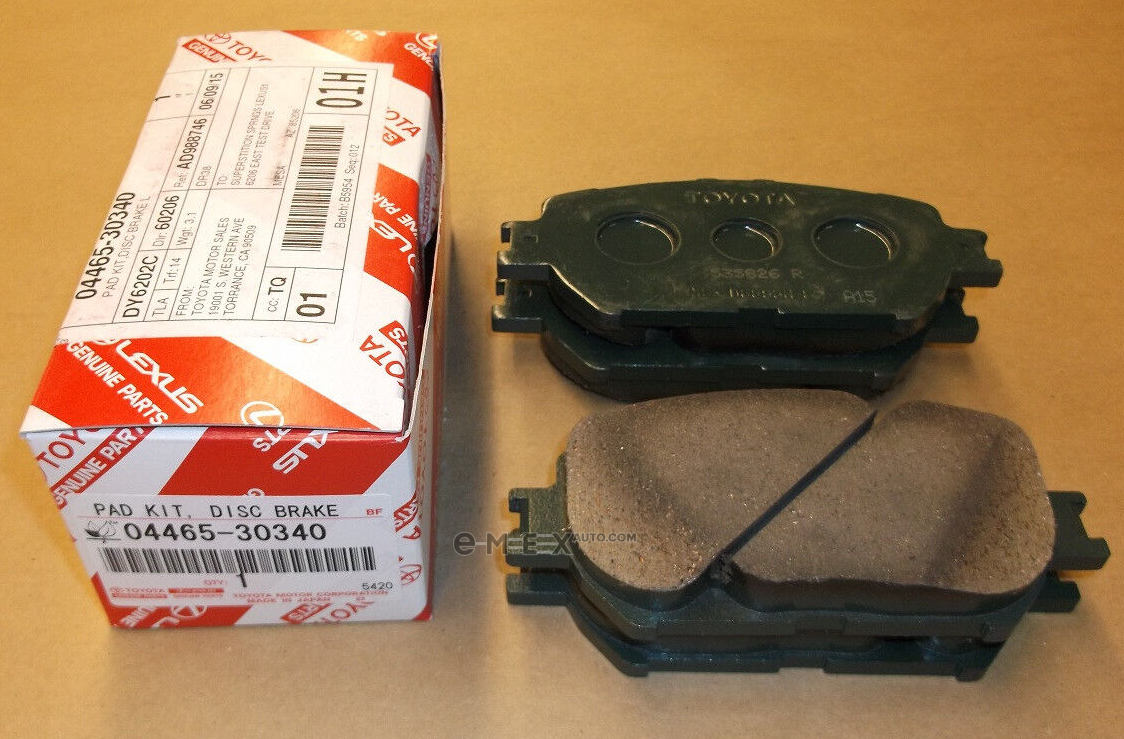 OEM PAD KIT,DISC BR 0446530340