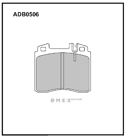 OEM PAD KIT, DISC BRAKE ADB0506