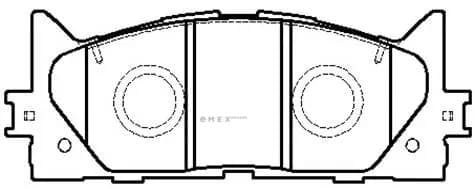 OEM PAD KIT, DISC BRAKE HP5242