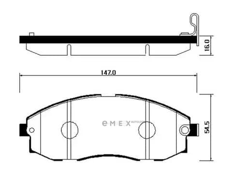 OEM BRAKE PAD HP0018