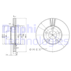 OEM BRAKE DISC (DOUBLE PACK) BG3199