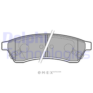 OEM BRAKE PAD AXLE SET LP2197