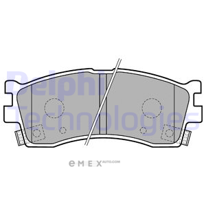 OEM BRAKE PAD AXLE SET LP1702