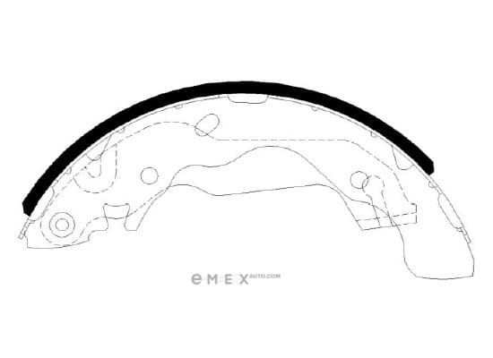 OEM SHOE KIT, DRUM BRAKE HS0004