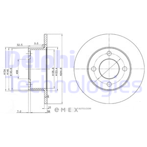 OEM BRAKE DISC (DOUBLE PACK) BG2747