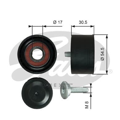 OEM TENSIONER ASSY, PULLEY T36375