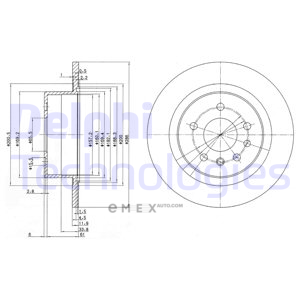 OEM BRAKE DISC (DOUBLE PACK) BG2986