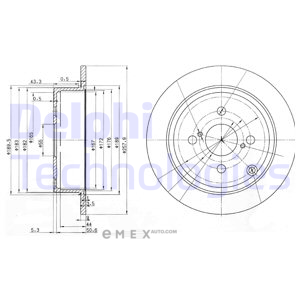 OEM BRAKE DISC (DOUBLE PACK) BG3889