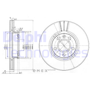 OEM BRAKE DISC (DOUBLE PACK) BG3696