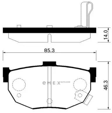 OEM BRAKE PAD HP0021