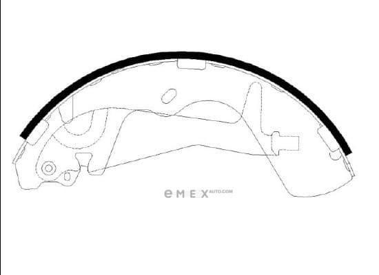 OEM BRAKE SHOE HS0009