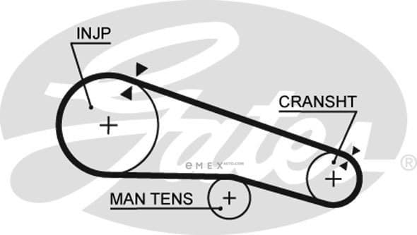 OEM BELT, TIMING 5104