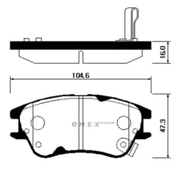 OEM BRAKE PAD HP0002