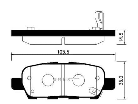 OEM PAD KIT, DISC BRAKE HP3007