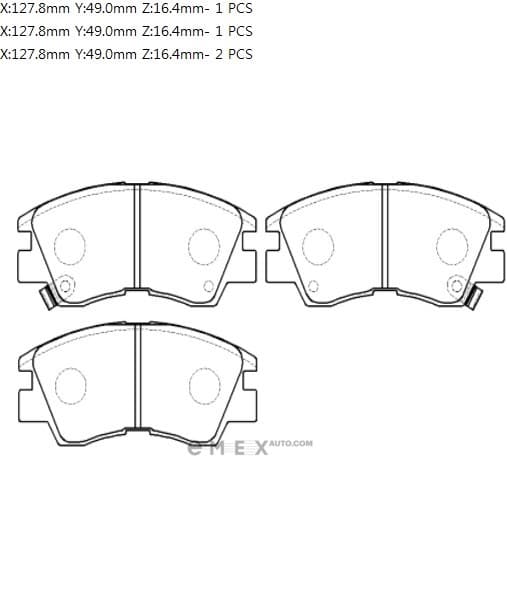 OEM BRAKE PAD HP5022