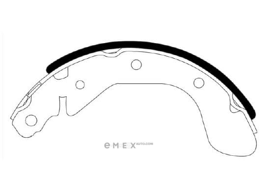 OEM BRAKE SHOE HS2009