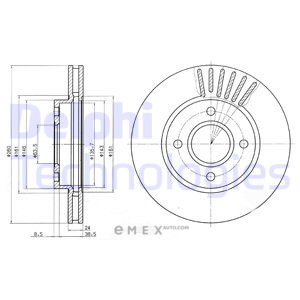 OEM BRAKE DISC (DOUBLE PACK) BG2699