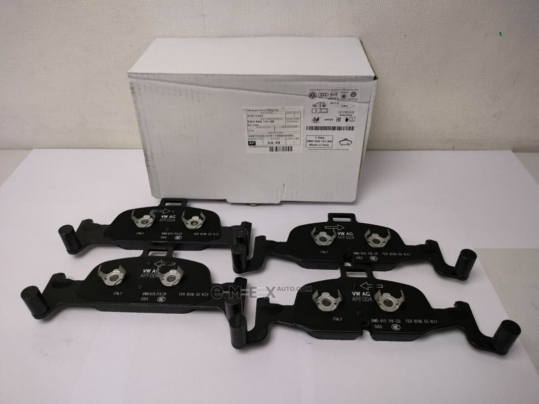 OEM PAD KIT, DISC BRAKE 8W0698151BB