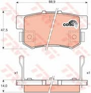 OEM PAD KIT, DISC BRAKE GDB3175