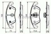 OEM PAD KIT, DISC BRAKE 0986495110