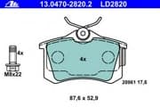 OEM PAD KIT, DISC BRAKE 13047028202