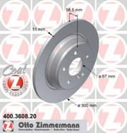 OEM BRAKE DISC REAR DB W220/S280,S320 400360820