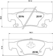 OEM PAD KIT, DISC BRAKE P37016