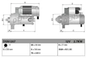 OEM STARTER ASSY DSN1207