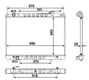 OEM RADIATOR ASSY, A/C 58418