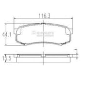 OEM PAD KIT, DISC B J3612010