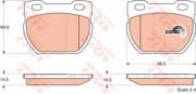 OEM BRAKE PAD SET/LAND ROVER GDB1209