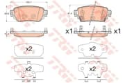 OEM PAD KIT, DISC BRAKE GDB3617