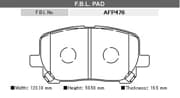 OEM BRAKE PAD AFP476