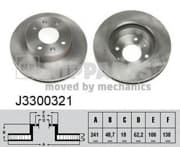 OEM NIPPARTS BRAKE DISCS J3300321