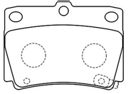 OEM PAD SET,RR BRAKE MN102626