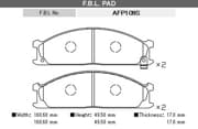 OEM PAD KIT, DISC BRAKE AFP109S