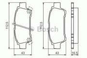 OEM BREMSBELAG 0986424762