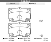 OEM PAD KIT, DISC BRAKE AFP510S