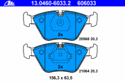 OEM PAD KIT, DISC BRAKE 13046060332