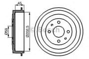 OEM BREMSTROMMEL 0986477109