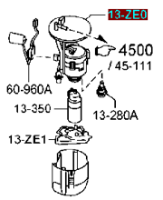 OEM BODY ASSY, FUEL FILTER PE0113ZE0