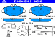 OEM PAD KIT, DISC BRAKE 13046039992