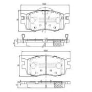 OEM NIPPARTS BRAKE PADS J3600542