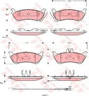 OEM PAD KIT, DISC BRAKE GDB1456