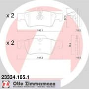 OEM PAD KIT, DISC BRAKE 233341651